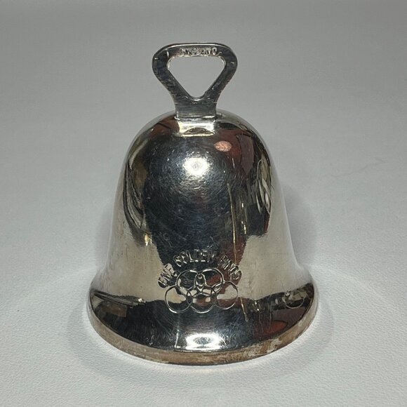 Bridalane Silver Christmas Bell 1976 5 Golden Rings - Picture 4 of 10